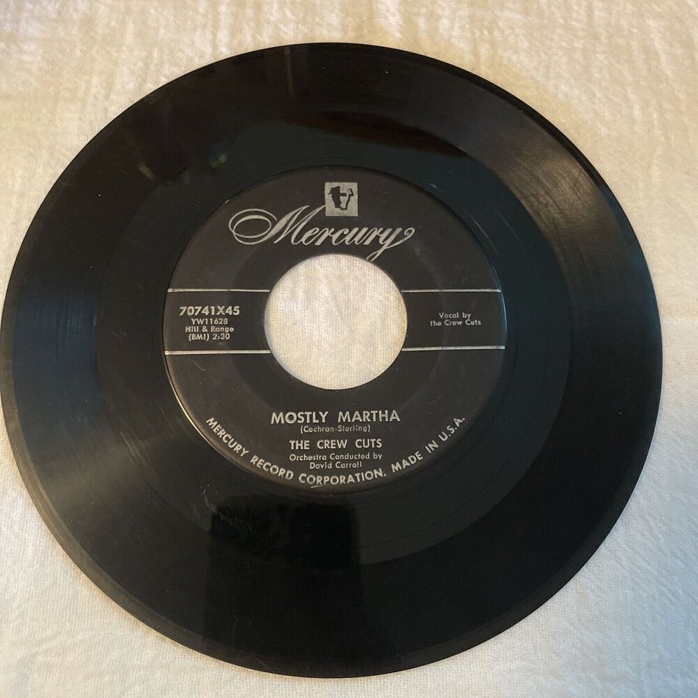 The Crew Cuts Angels In The Sky/Mostly Martha 45RPM Mercury Records 1955
